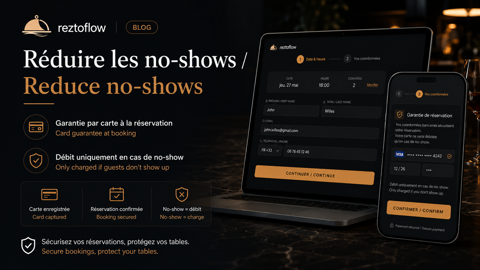Comment réduire les no-shows dans votre restaurant